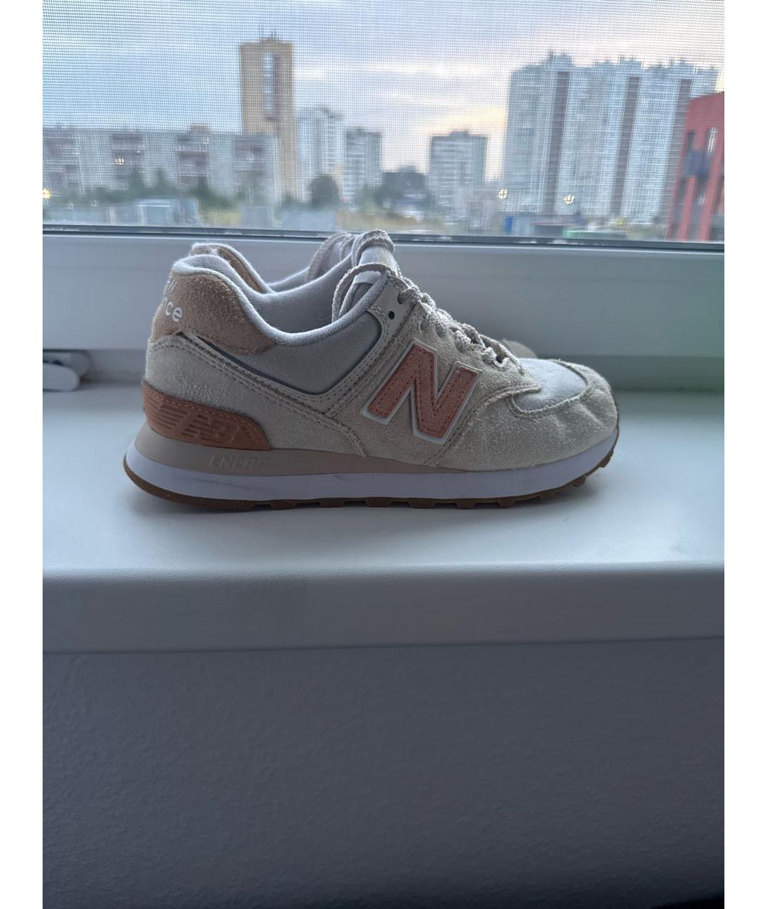 NEW BALANCE Розовые замшевые кроссовки, фото 9