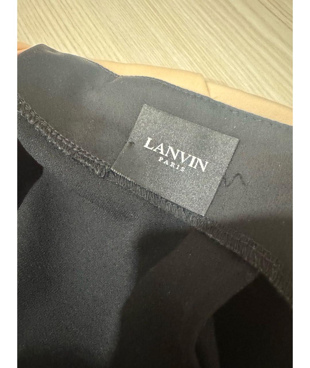 LANVIN Черный вискозный комбинезон, фото 4