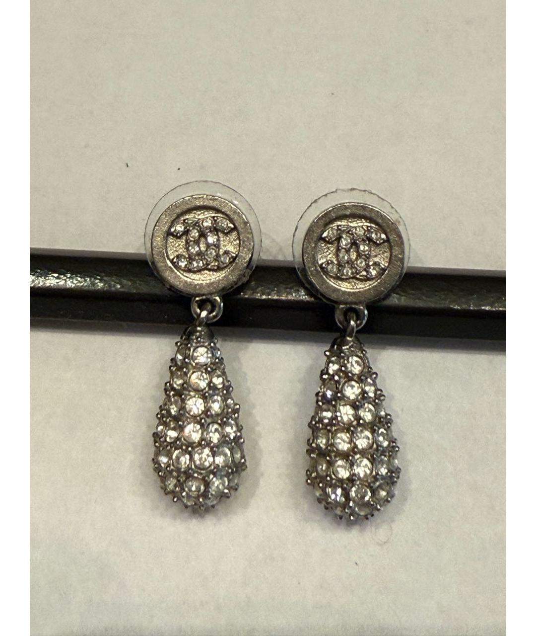 CHANEL Серебряные латунные серьги, фото 5