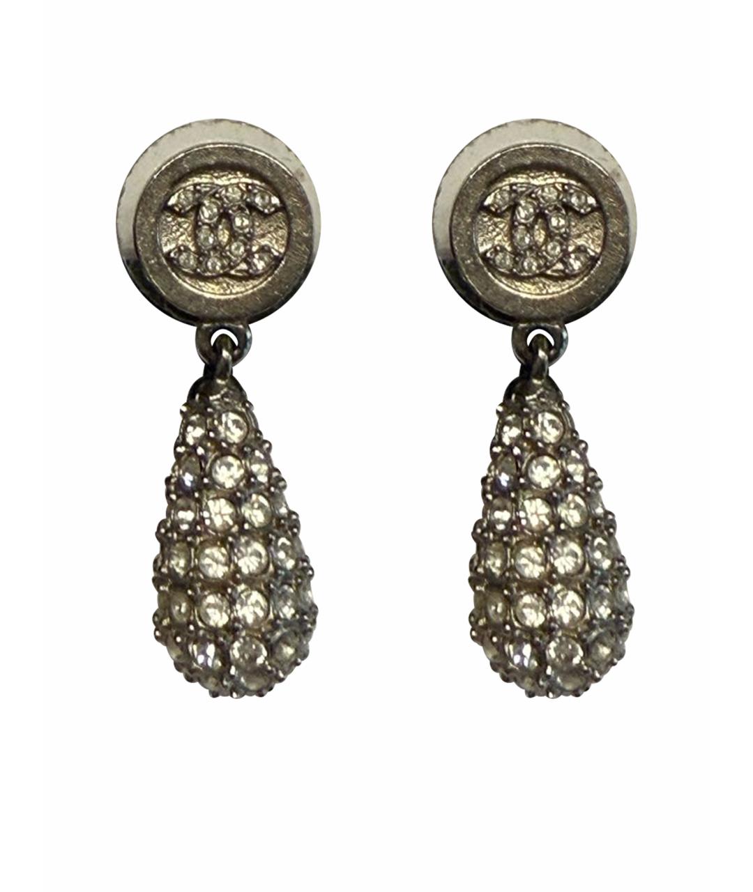 CHANEL Серебряные латунные серьги, фото 1