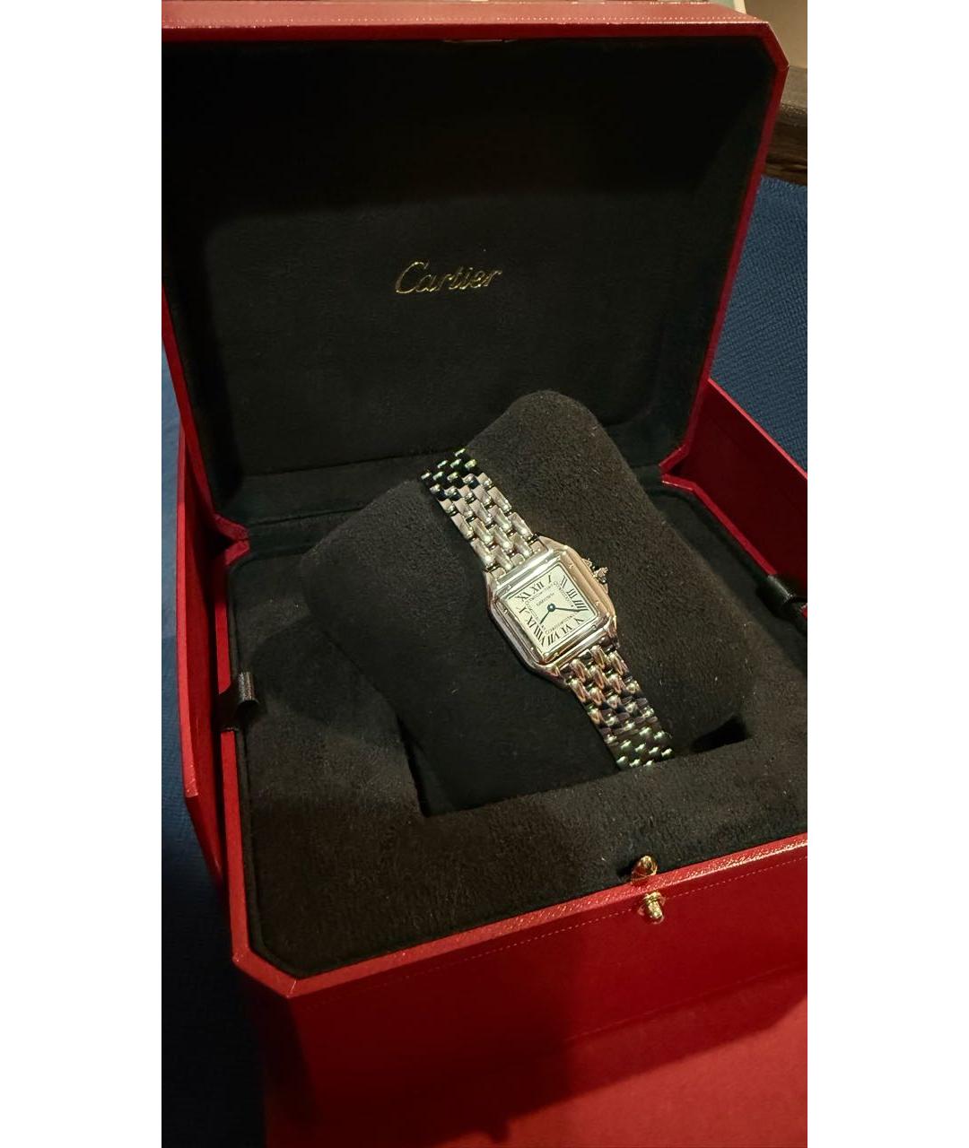 CARTIER Серые стальные часы, фото 7