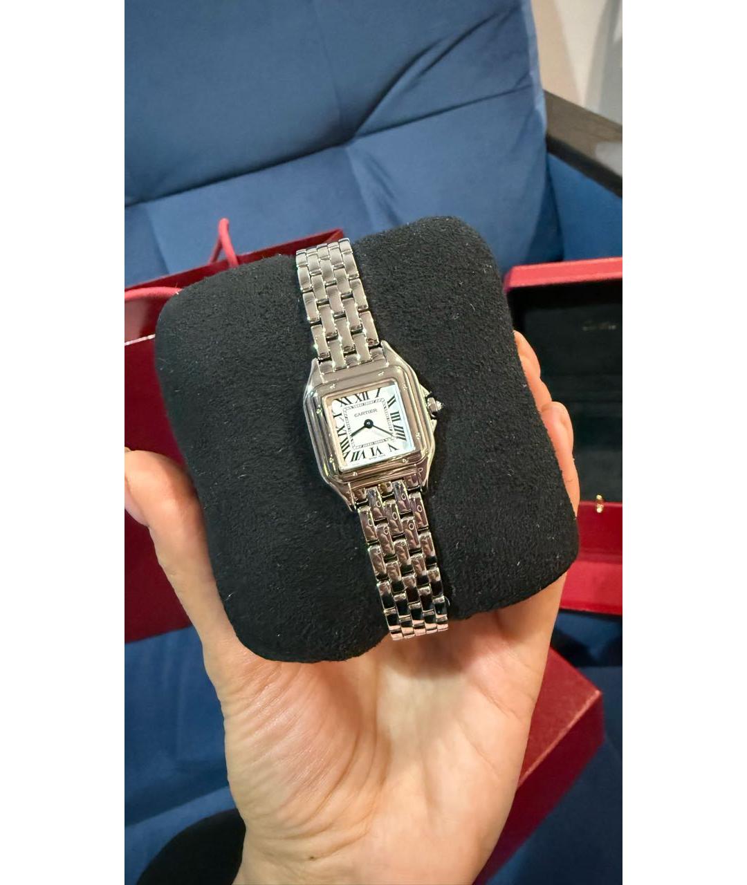CARTIER Серые стальные часы, фото 3
