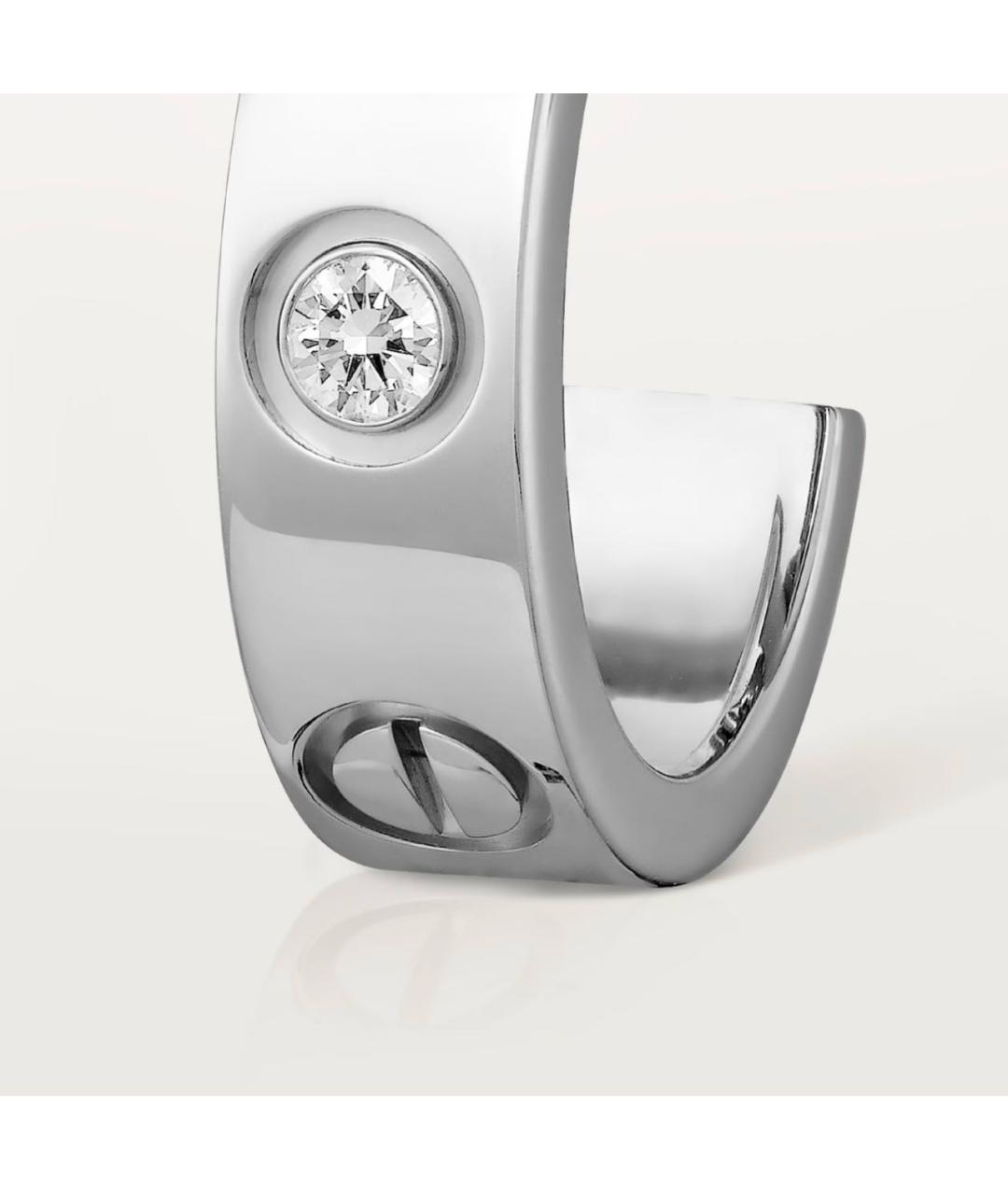 CARTIER Серебряные серьги из белого золота, фото 3