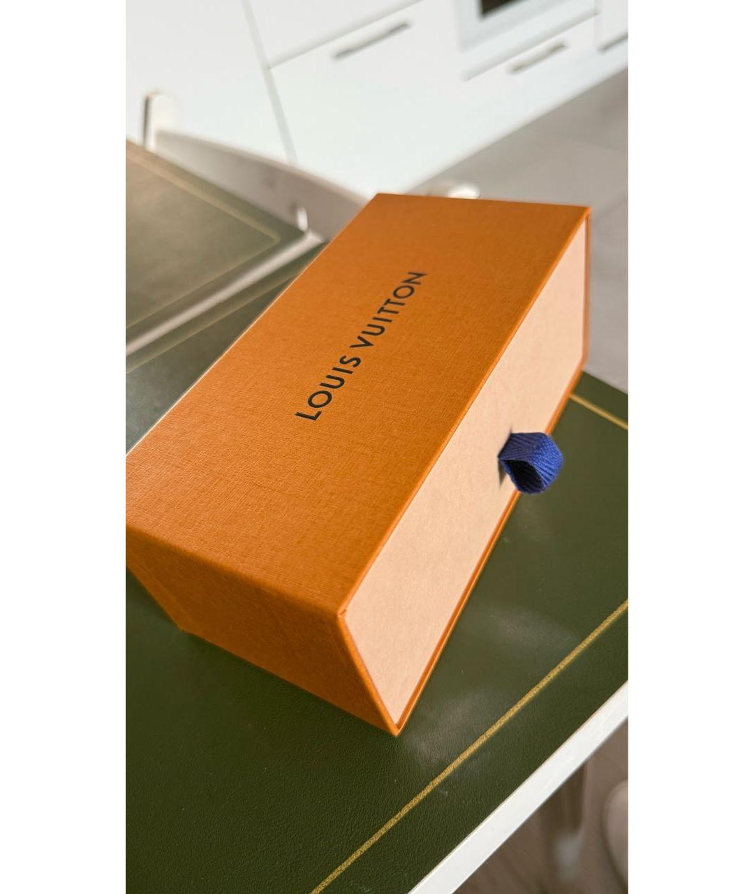 LOUIS VUITTON Коричневые металлические солнцезащитные очки, фото 7