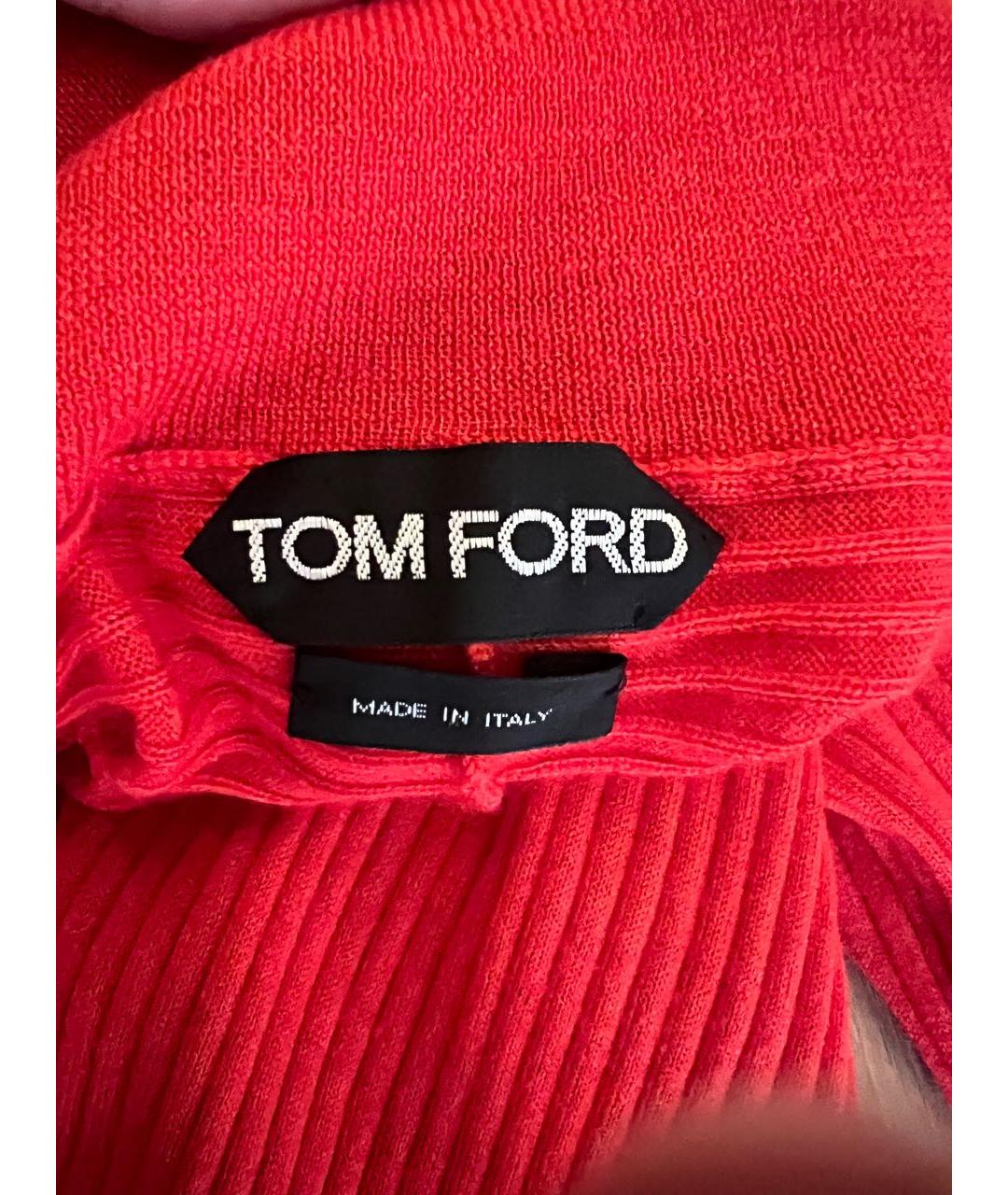 TOM FORD Красная кашемировая водолазка, фото 5
