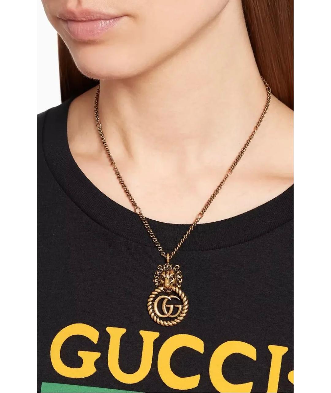 GUCCI Золотое колье, фото 4