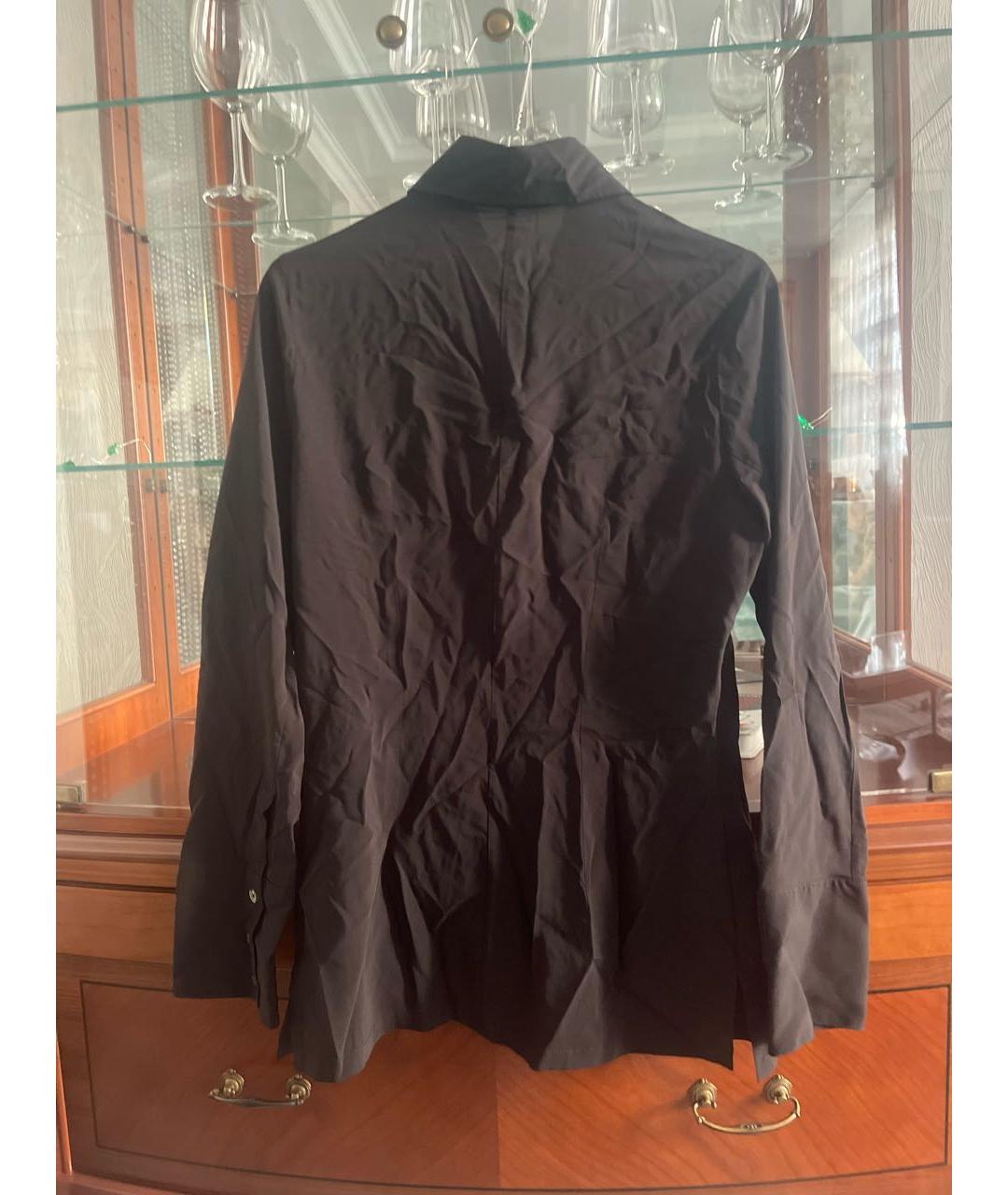 ANN DEMEULEMEESTER Черная вискозная рубашка, фото 2