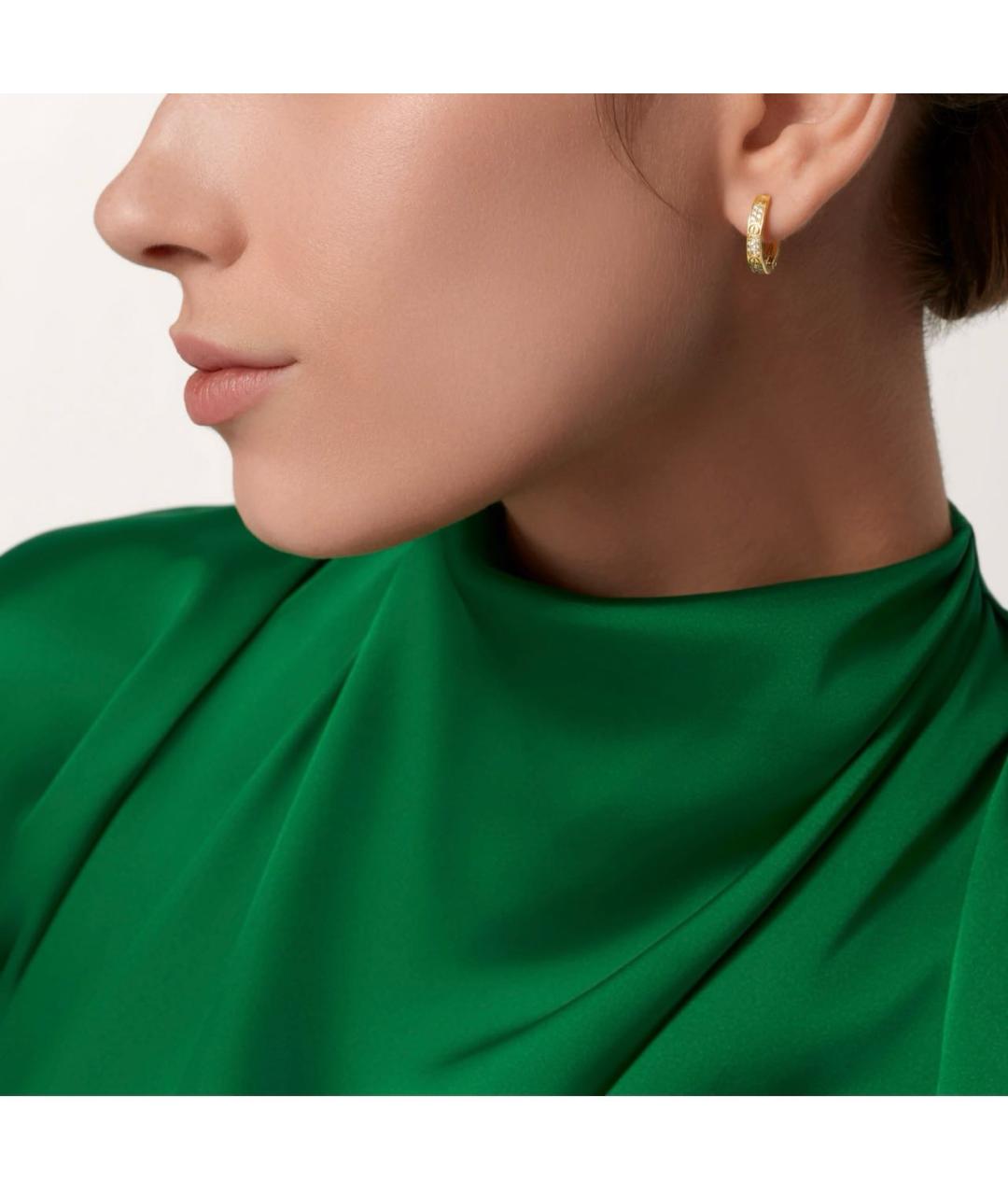 CARTIER Золотые серьги из желтого золота, фото 2