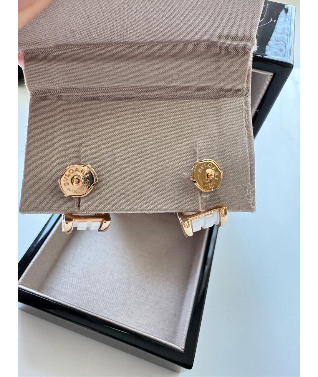 BVLGARI Золотые серьги из розового золота, фото 4