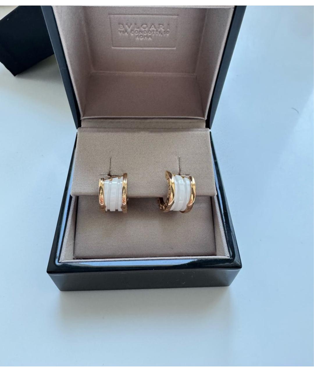 BVLGARI Золотые серьги из розового золота, фото 6