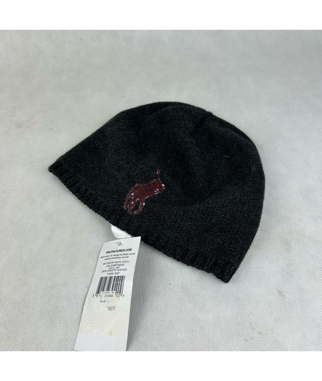 POLO RALPH LAUREN Серая шерстяная шапка, фото 4