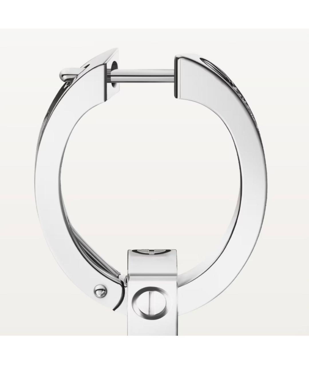 CARTIER Серебряные серьги из белого золота, фото 5