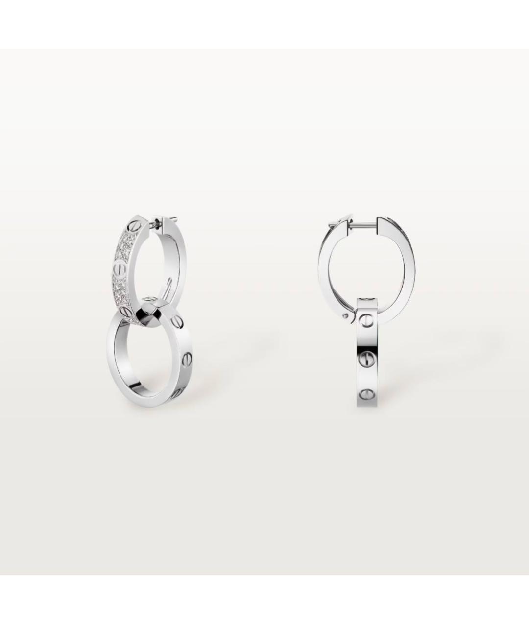 CARTIER Серебряные серьги из белого золота, фото 6
