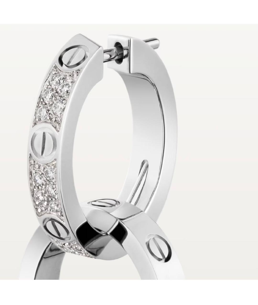 CARTIER Серебряные серьги из белого золота, фото 7