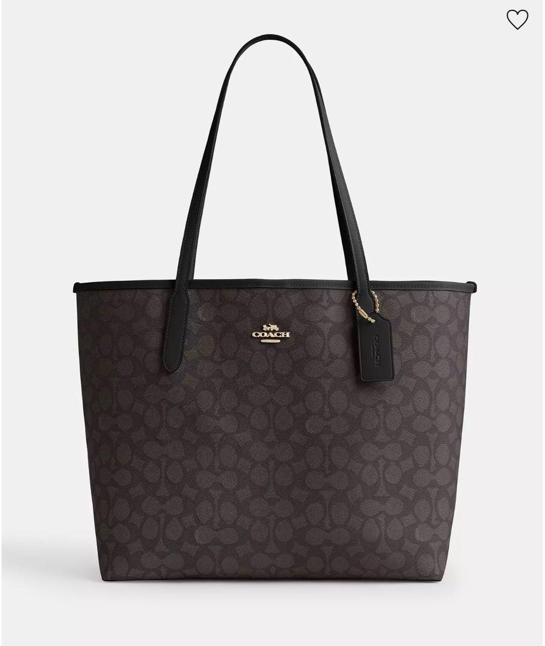 COACH Коричневая сумка тоут, фото 6