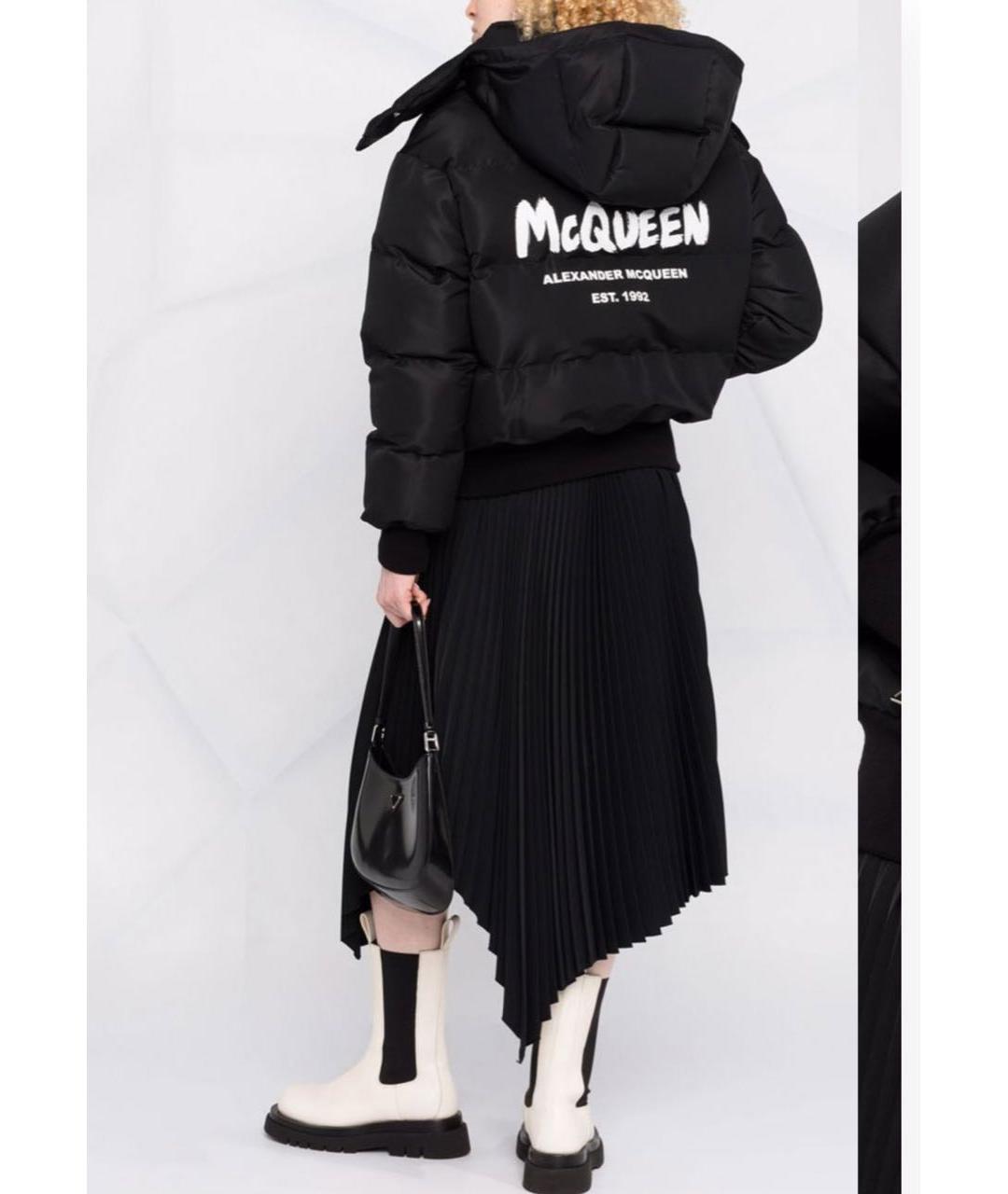 ALEXANDER MCQUEEN Черный полиэстеровый пуховик, фото 2