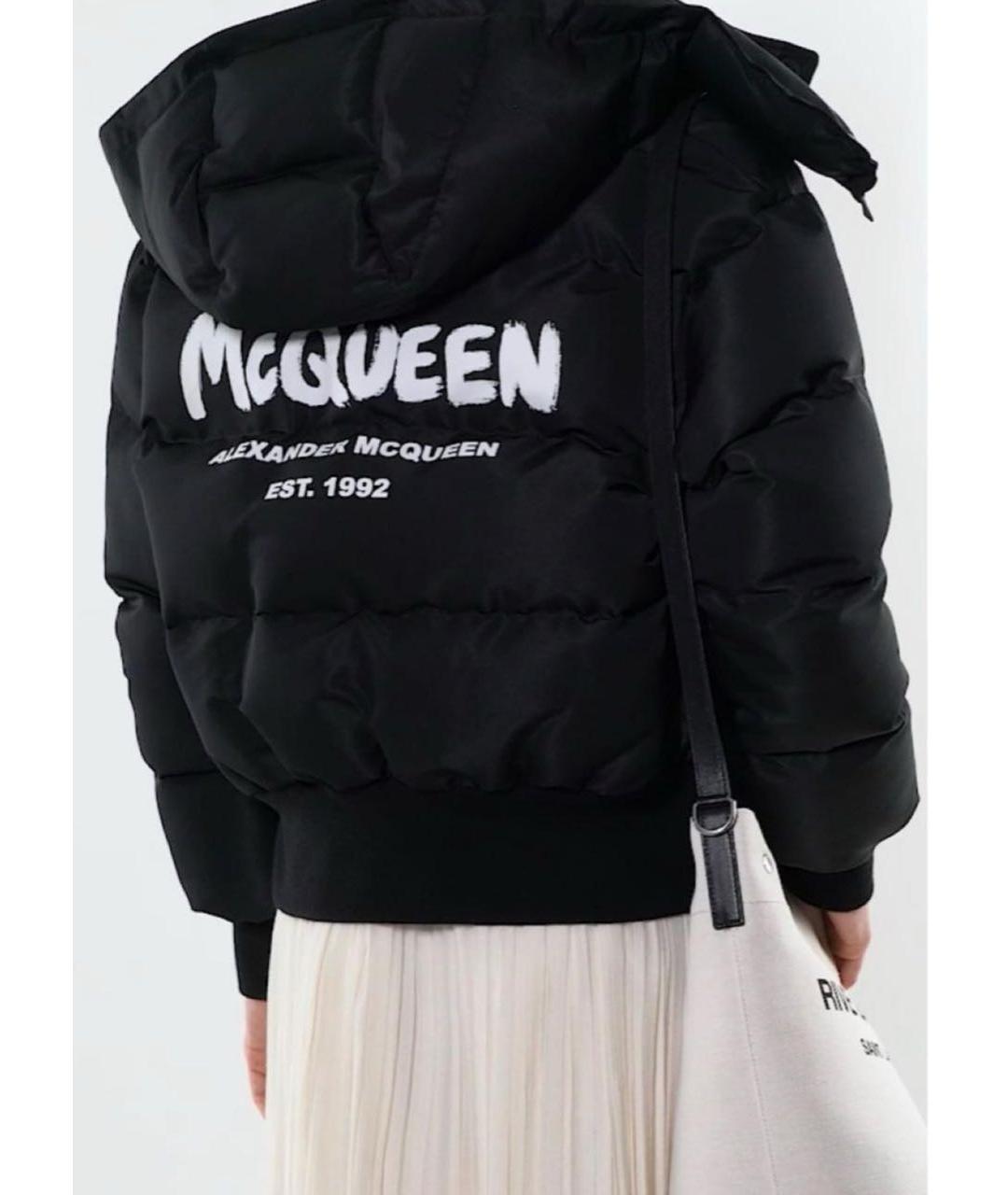 ALEXANDER MCQUEEN Черный полиэстеровый пуховик, фото 4