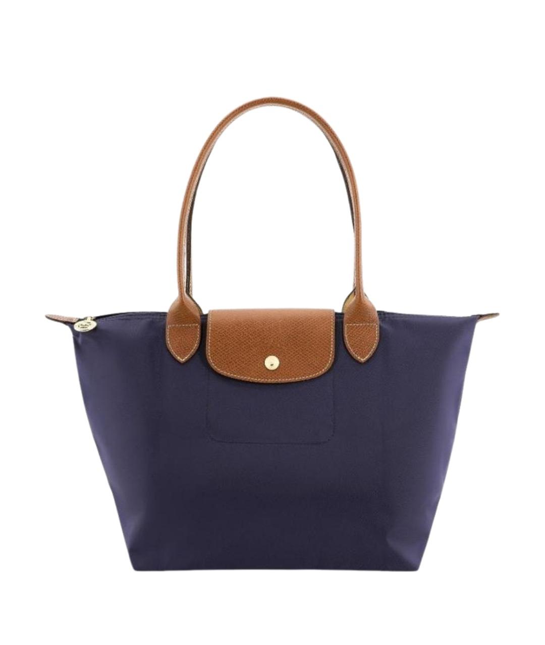 LONGCHAMP Темно-синяя сумка тоут, фото 1