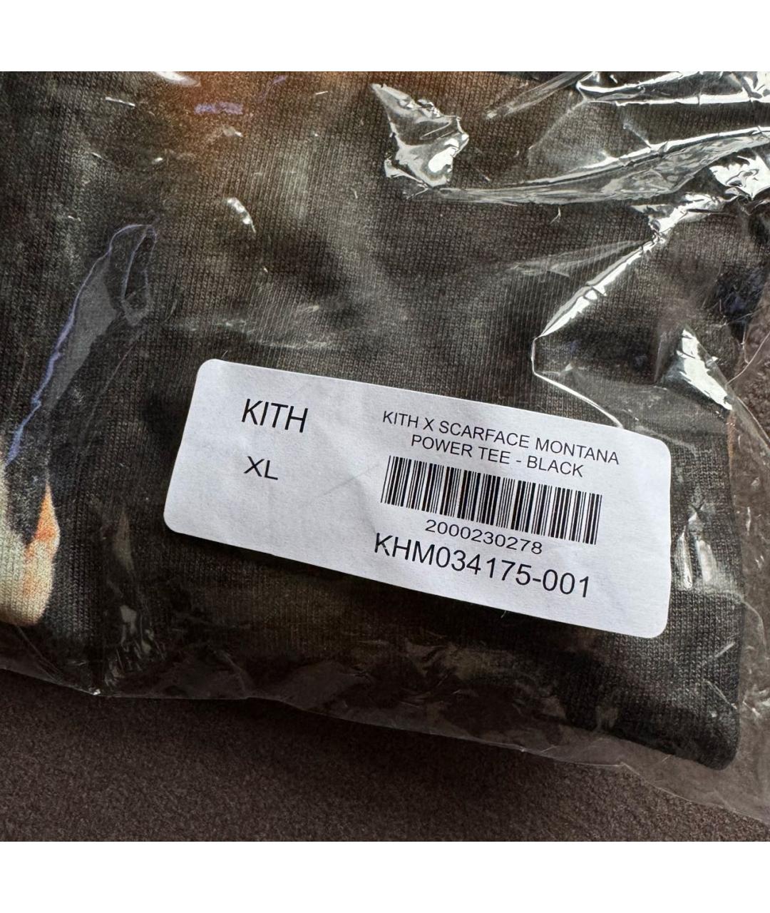 KITH Черная хлопковая футболка, фото 7