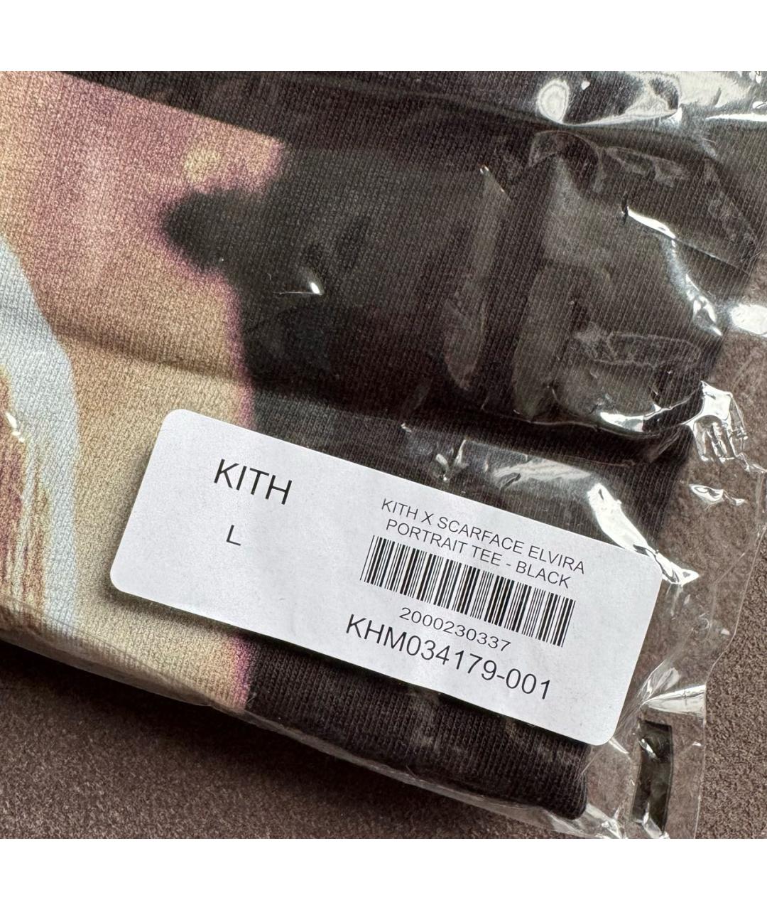 KITH Черная хлопковая футболка, фото 6