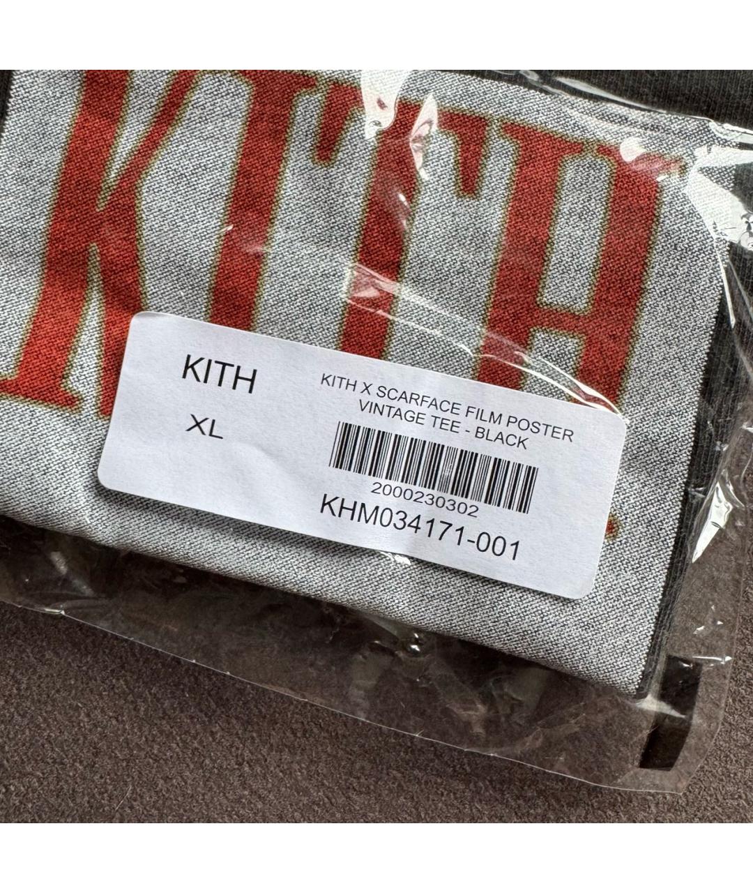 KITH Черная хлопковая футболка, фото 8