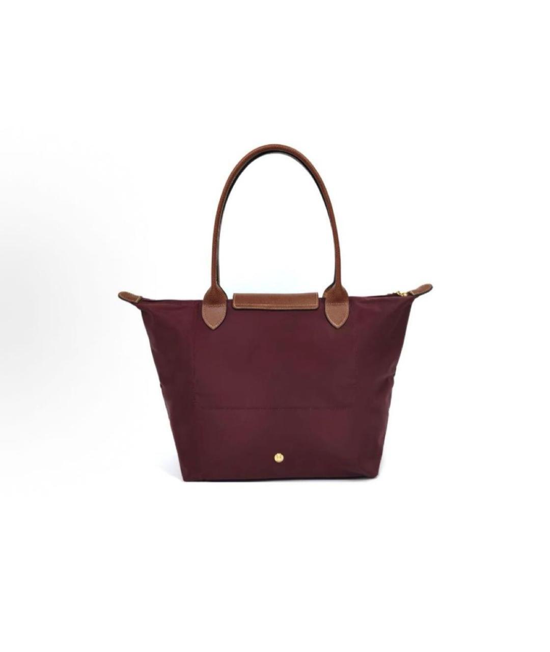 LONGCHAMP Бордовая сумка тоут, фото 3