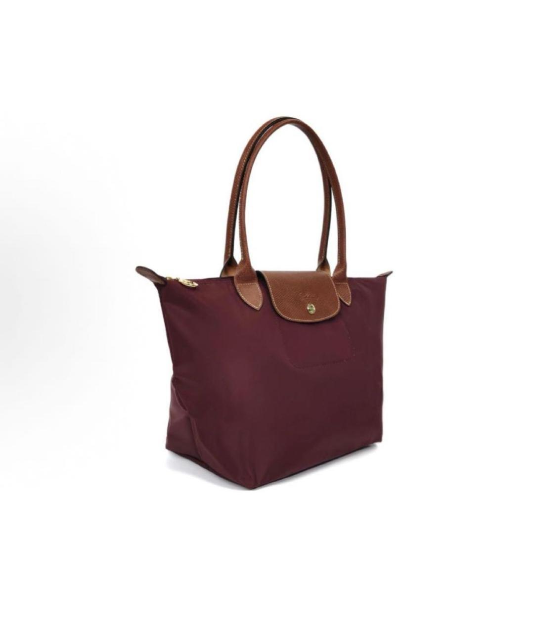 LONGCHAMP Бордовая сумка тоут, фото 2