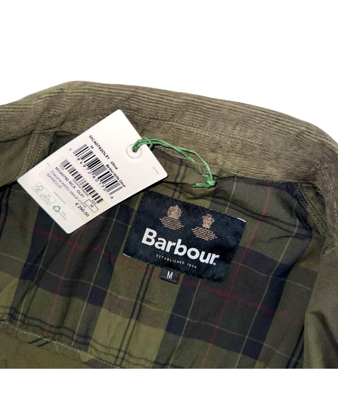 BARBOUR Черная хлопковая куртка, фото 4