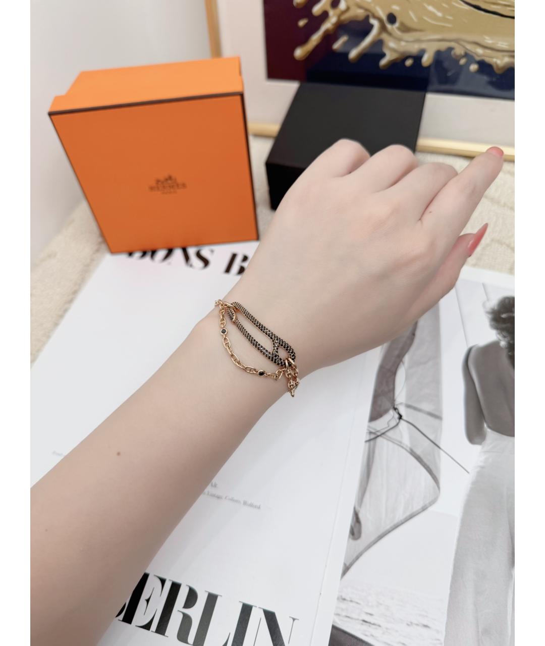 HERMES Золотой браслет из желтого золота, фото 5