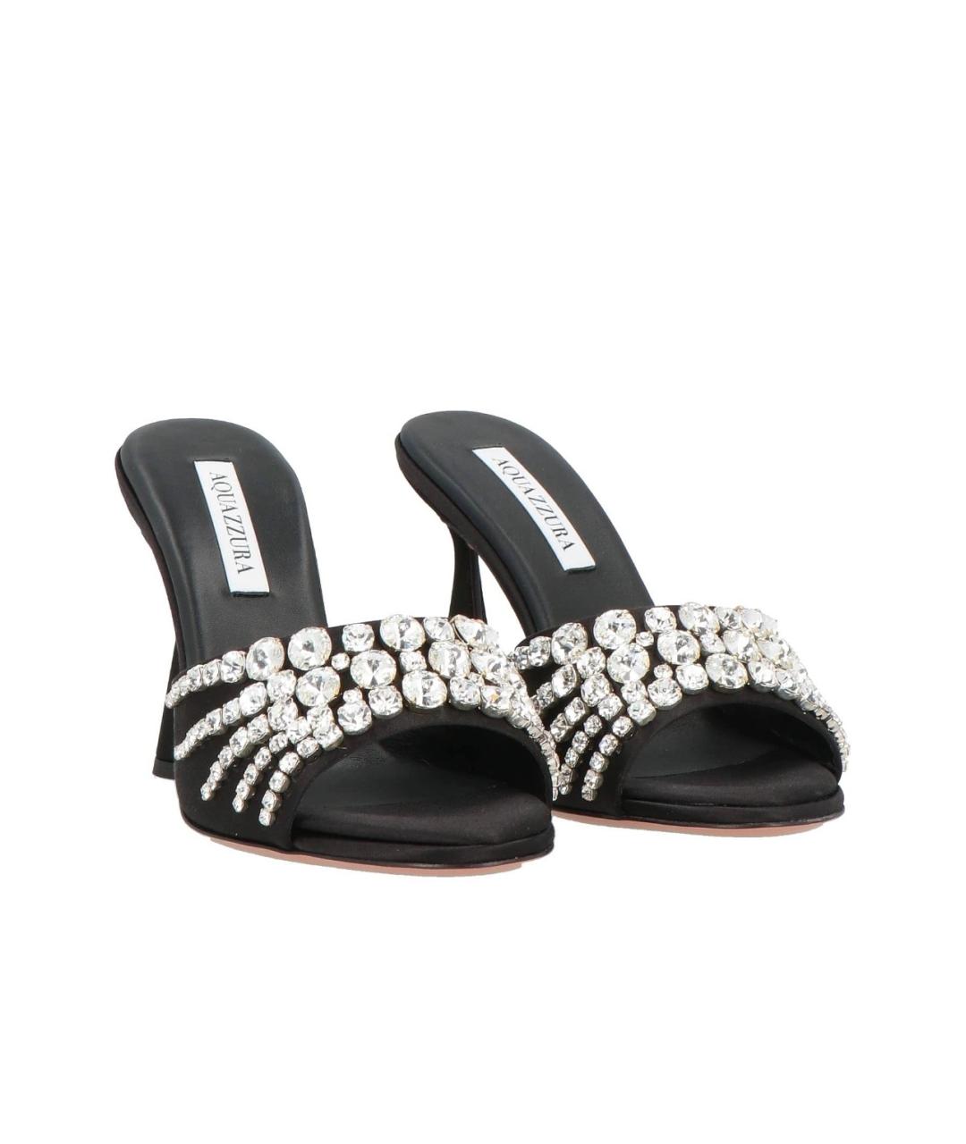 AQUAZZURA Черные мюли, фото 2