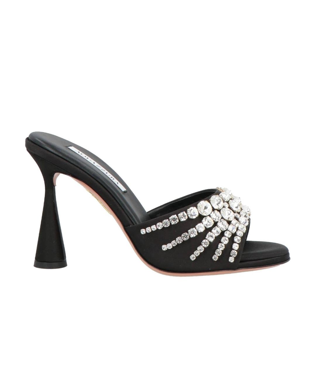 AQUAZZURA Черные мюли, фото 1