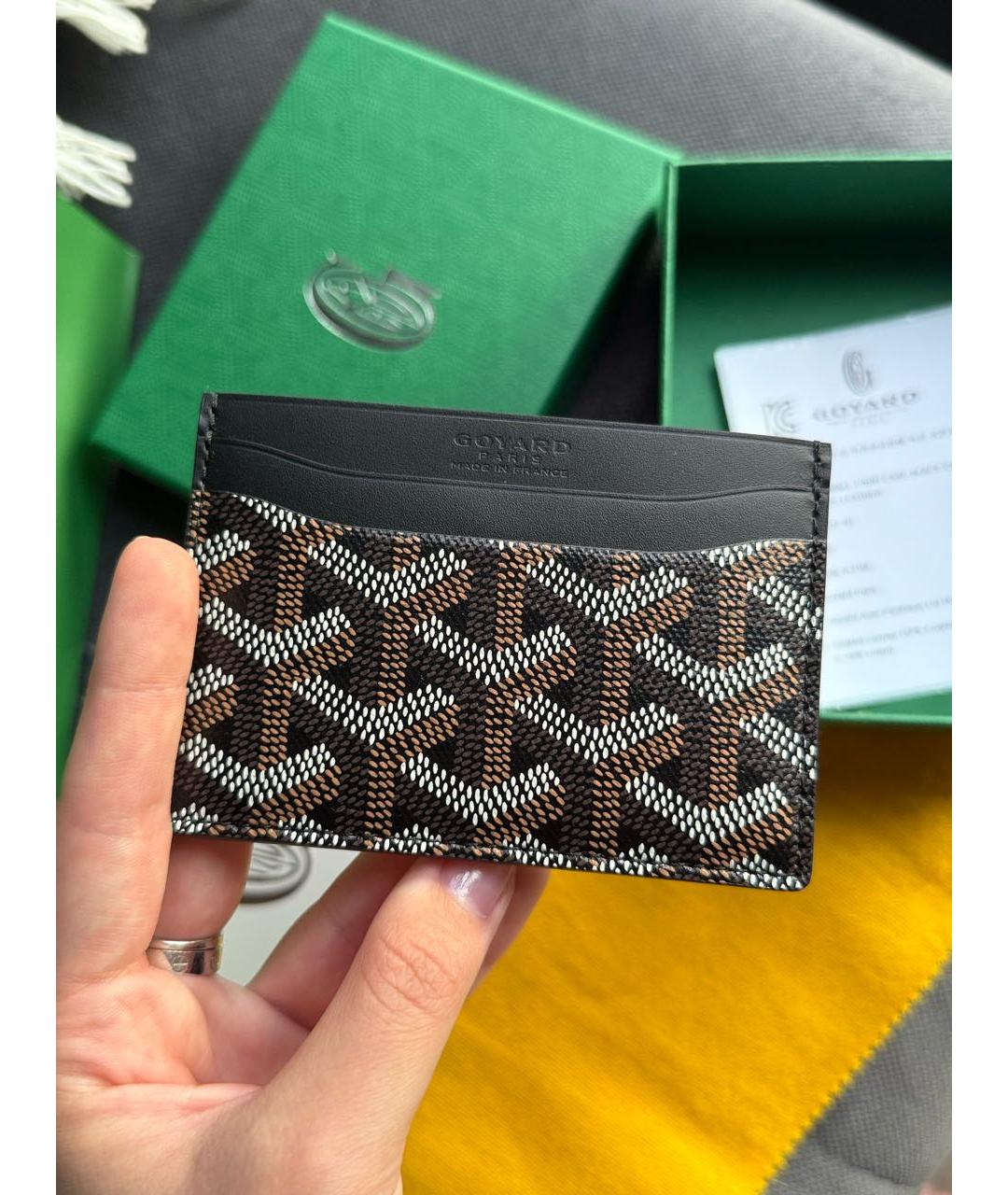 GOYARD Черный кожаный кардхолдер, фото 3