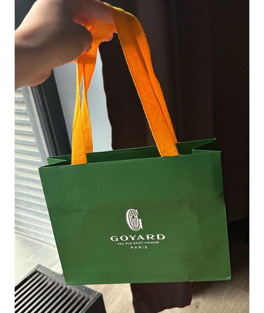 GOYARD Черный кожаный кардхолдер, фото 8