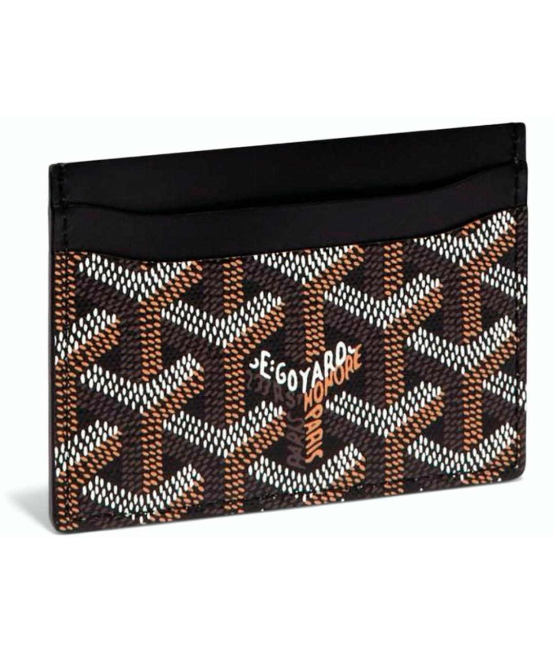 GOYARD Черный кожаный кардхолдер, фото 1