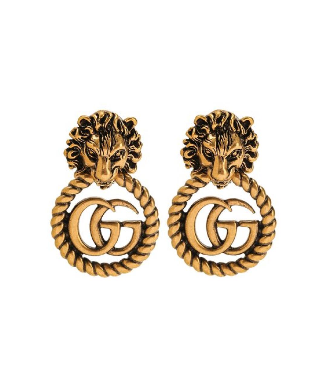 GUCCI Золотые клипсы, фото 1
