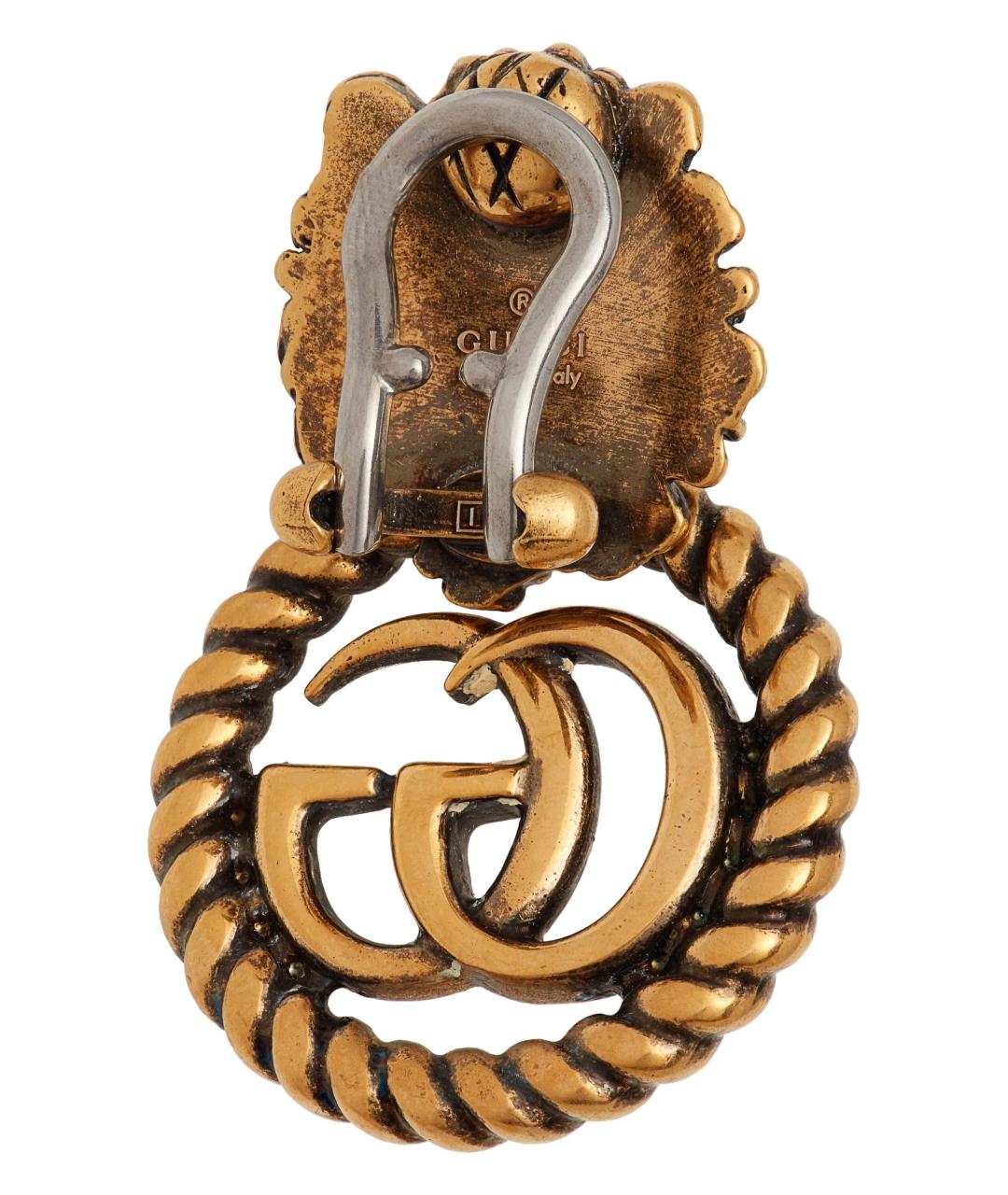 GUCCI Золотые клипсы, фото 5