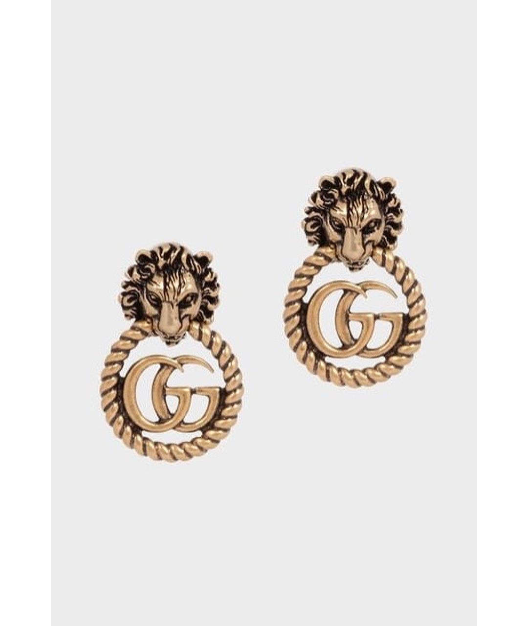 GUCCI Золотые клипсы, фото 8