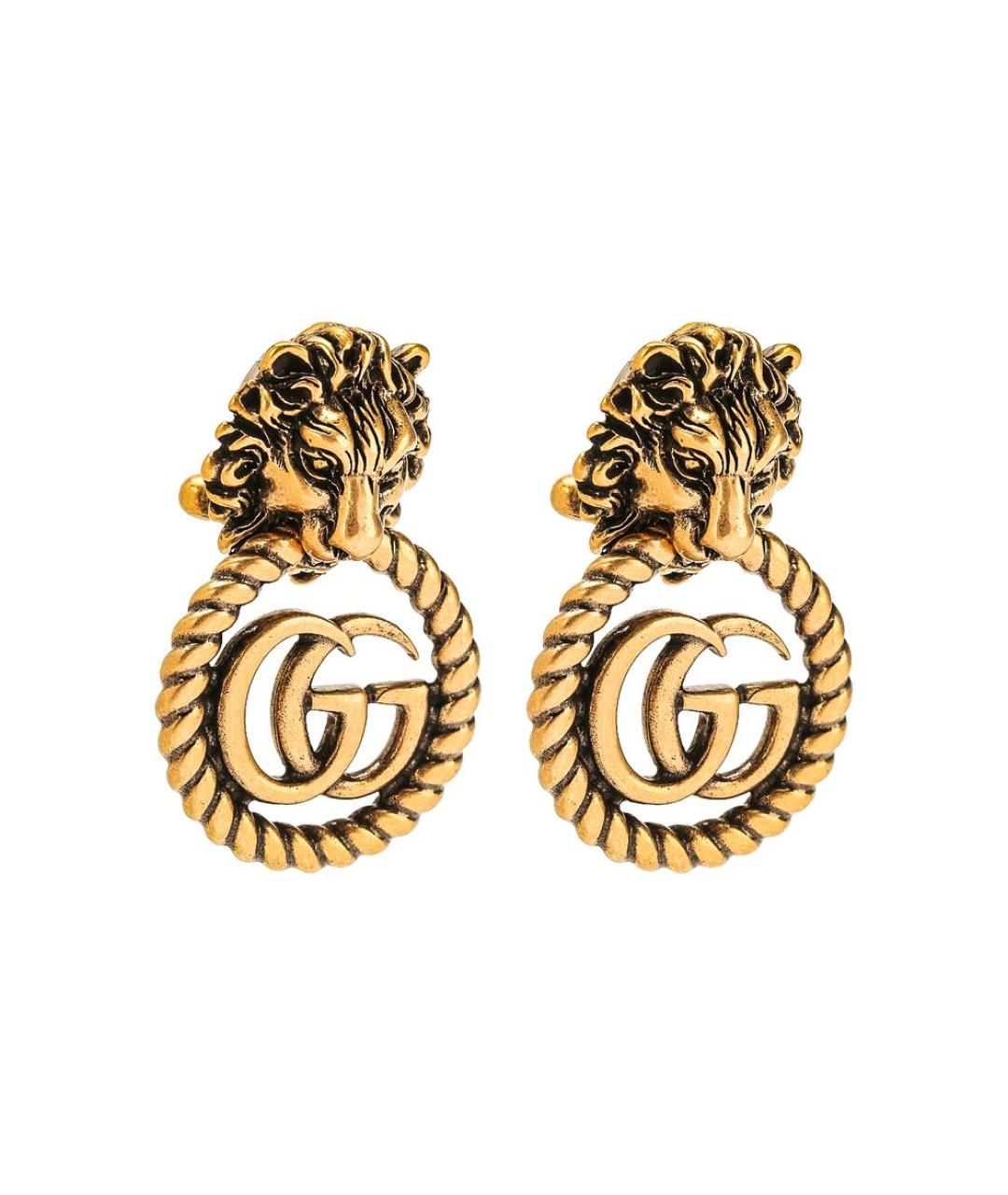 GUCCI Золотые клипсы, фото 2