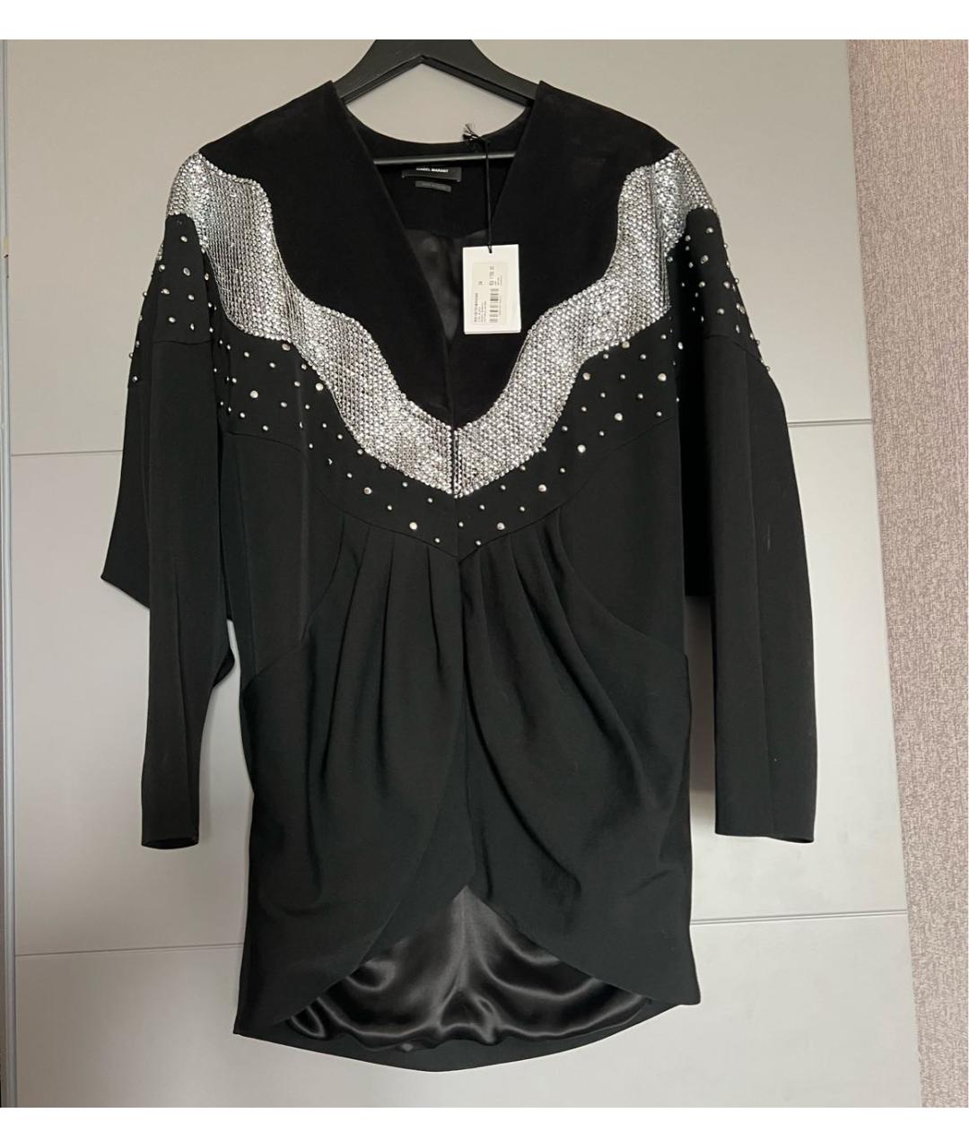 ISABEL MARANT Черное бархатное коктейльное платье, фото 5