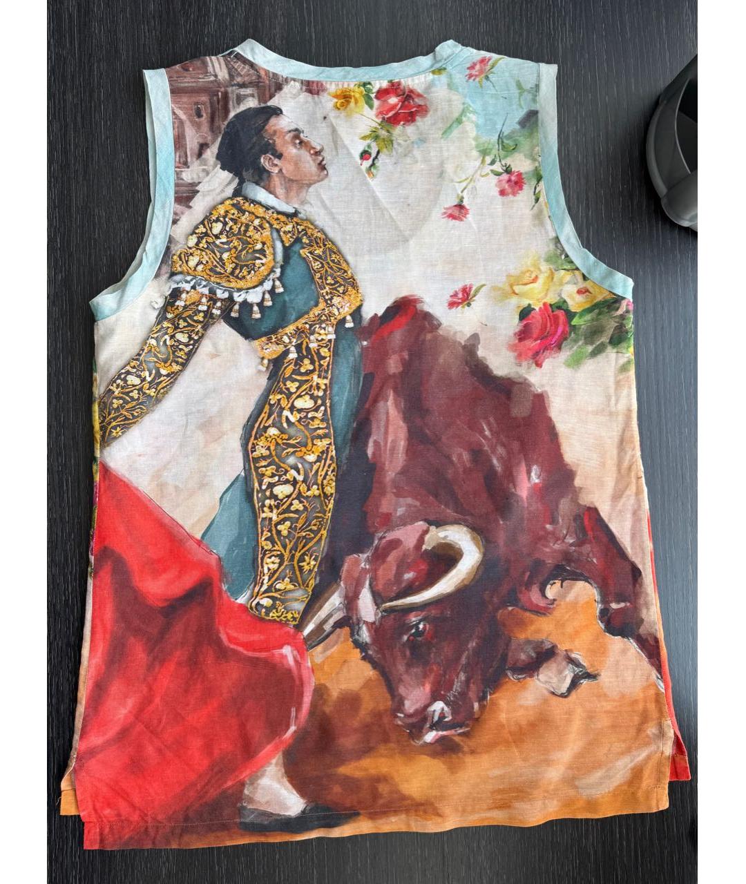 DOLCE&GABBANA Мульти хлопковая майка, фото 2