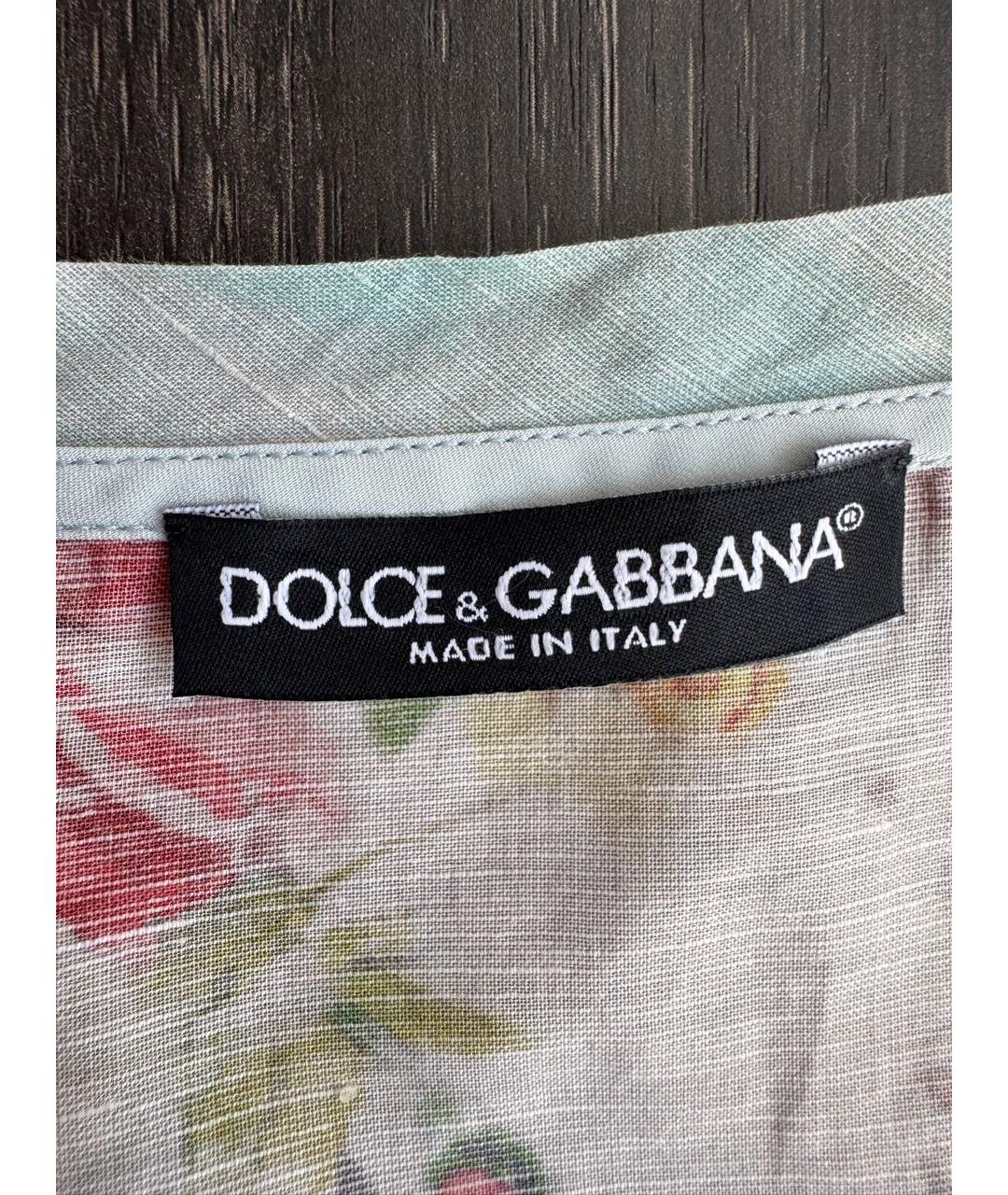 DOLCE&GABBANA Мульти хлопковая майка, фото 3