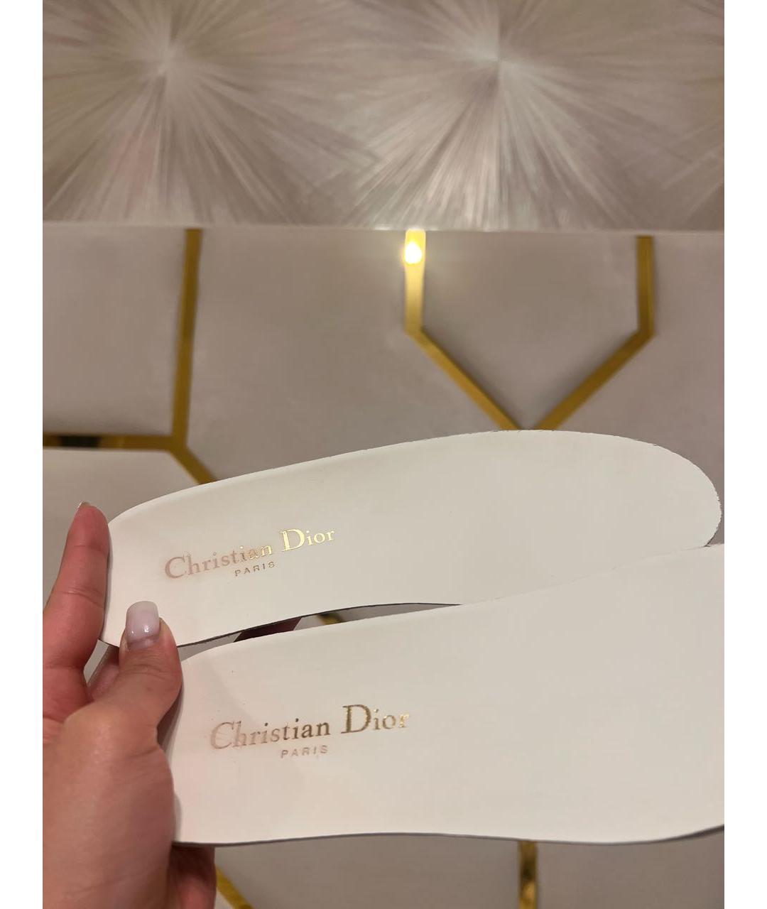 CHRISTIAN DIOR Темно-синие текстильные кеды, фото 3