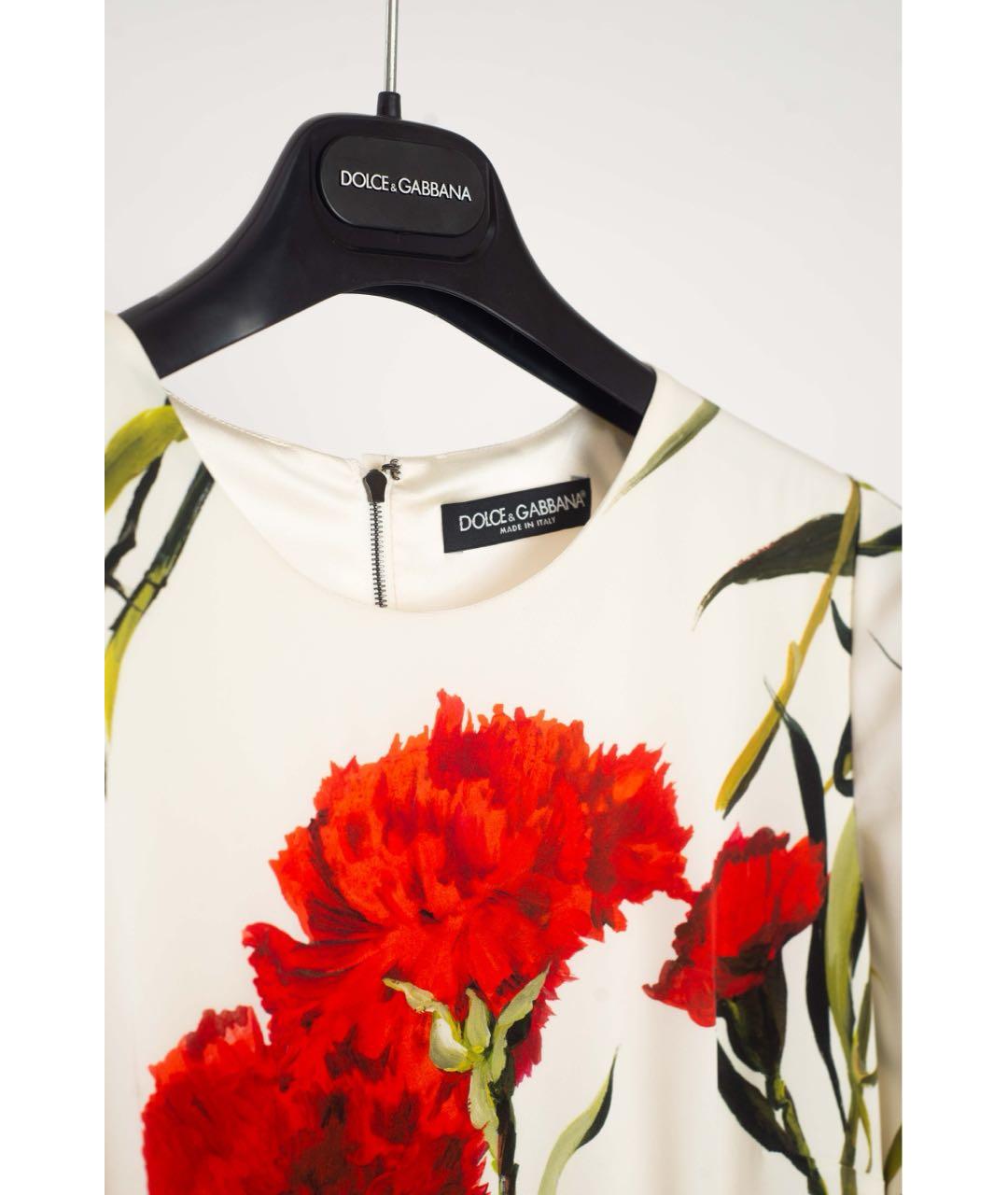 DOLCE&GABBANA Шелковое повседневное платье, фото 4