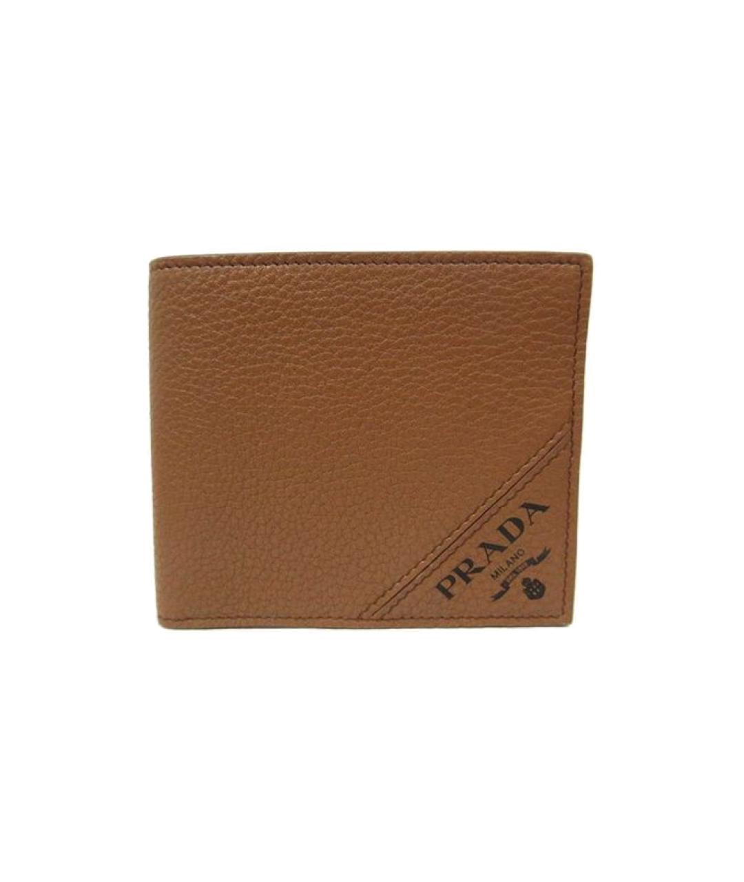 PRADA Коричневый кожаный кошелек, фото 1