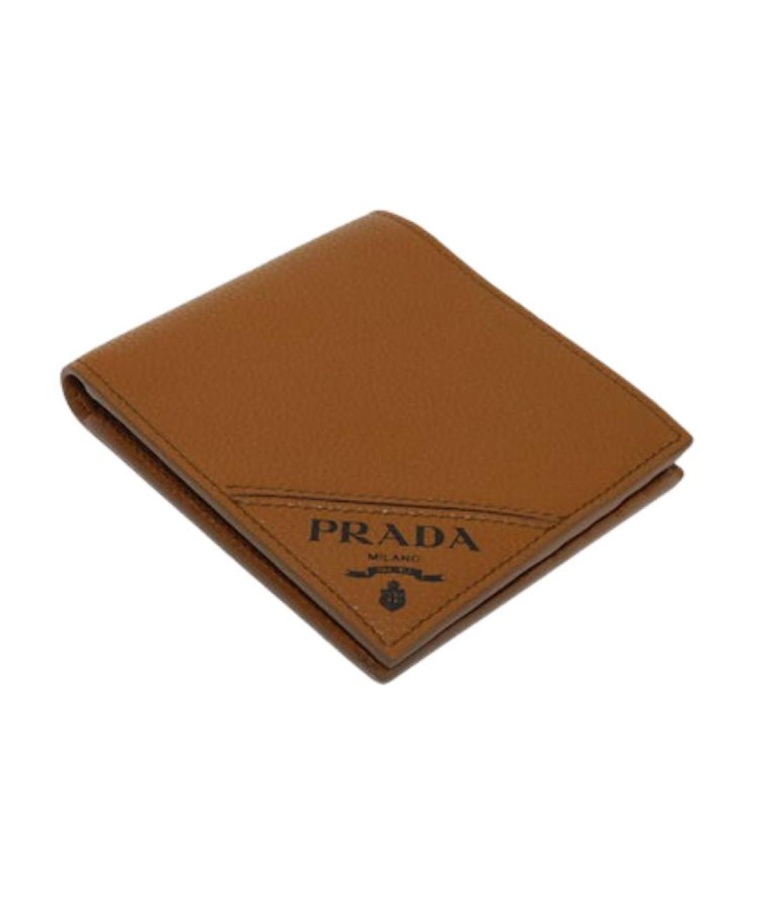 PRADA Коричневый кожаный кошелек, фото 5