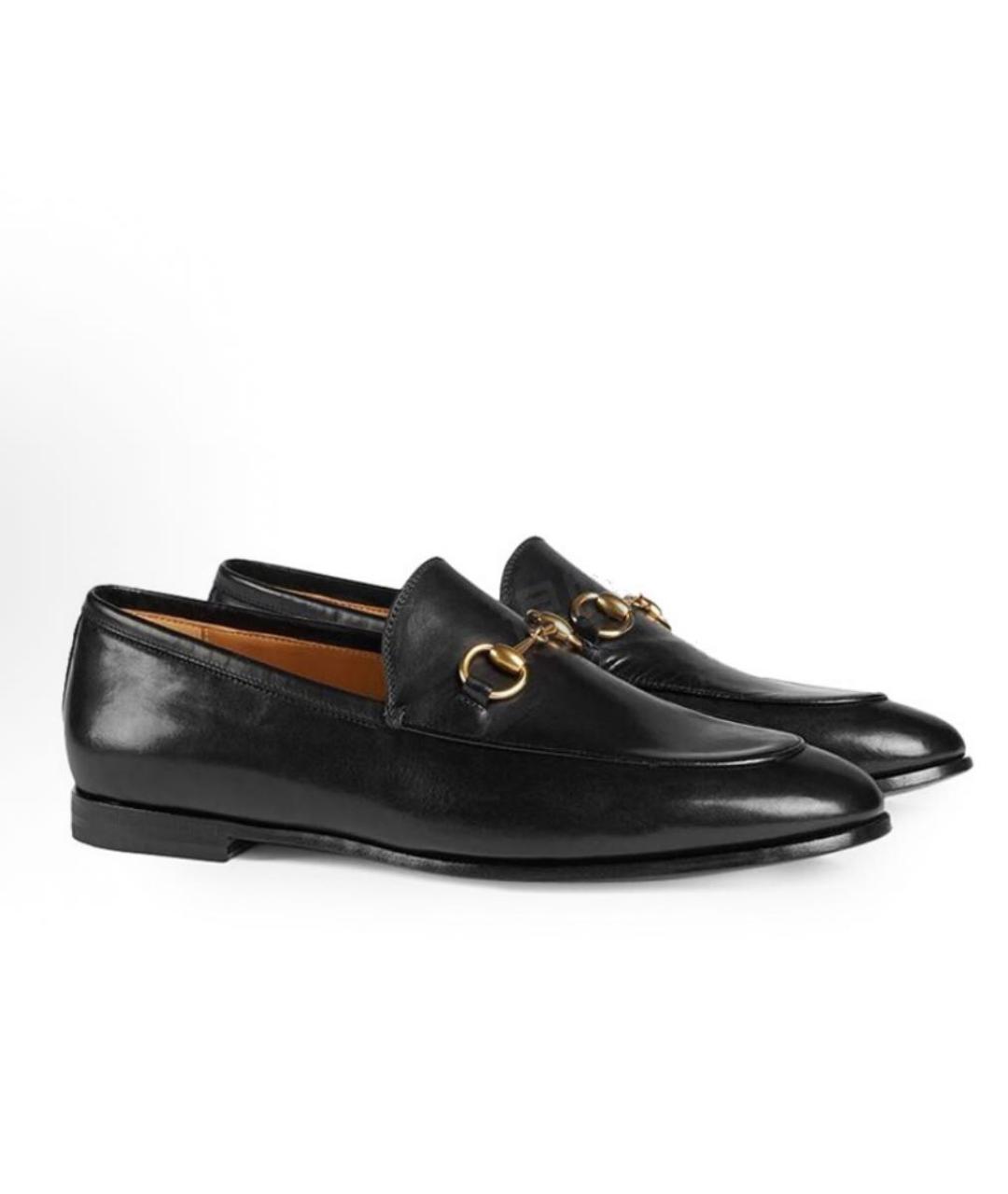GUCCI Черные кожаные лоферы, фото 2