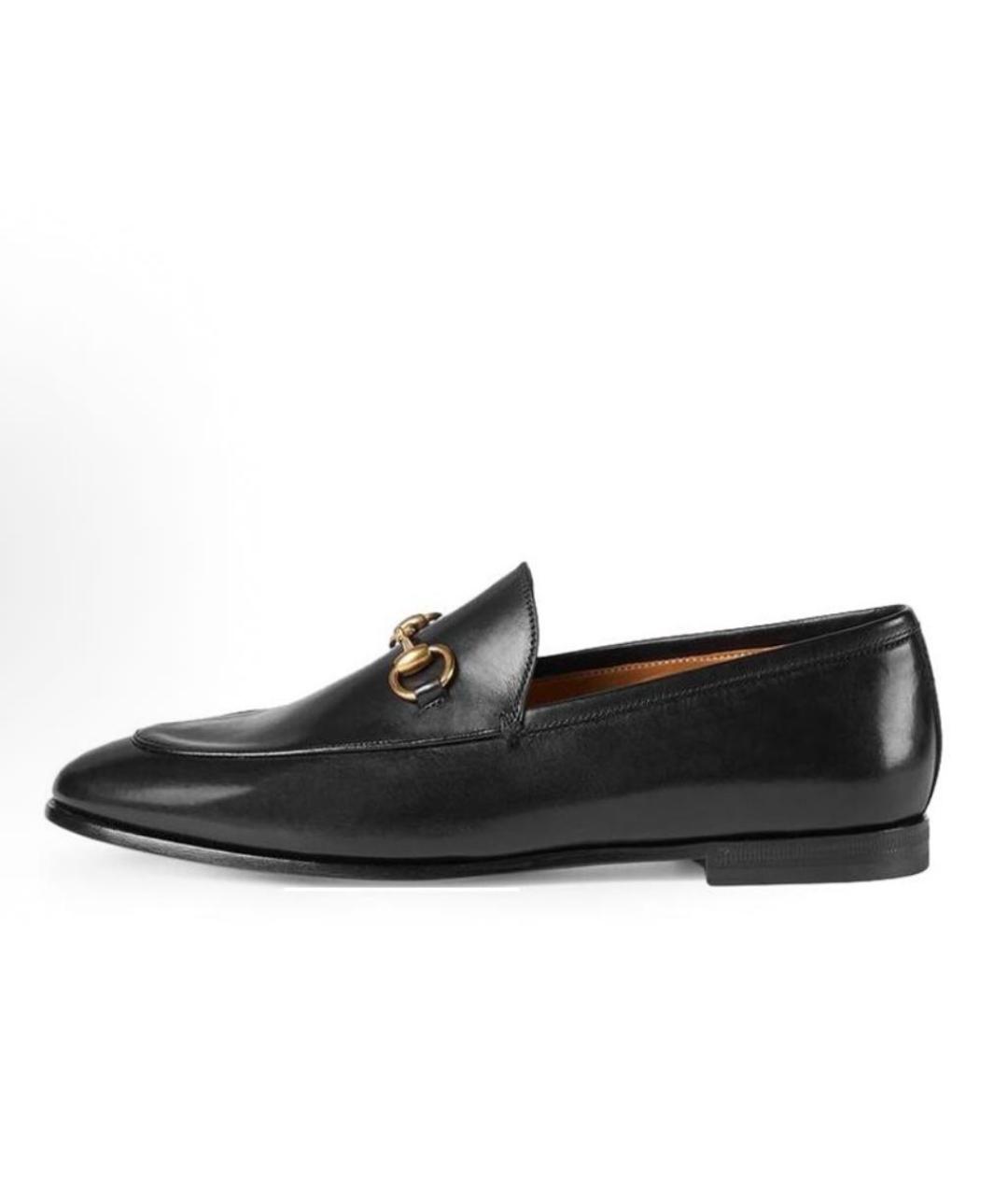GUCCI Черные кожаные лоферы, фото 6