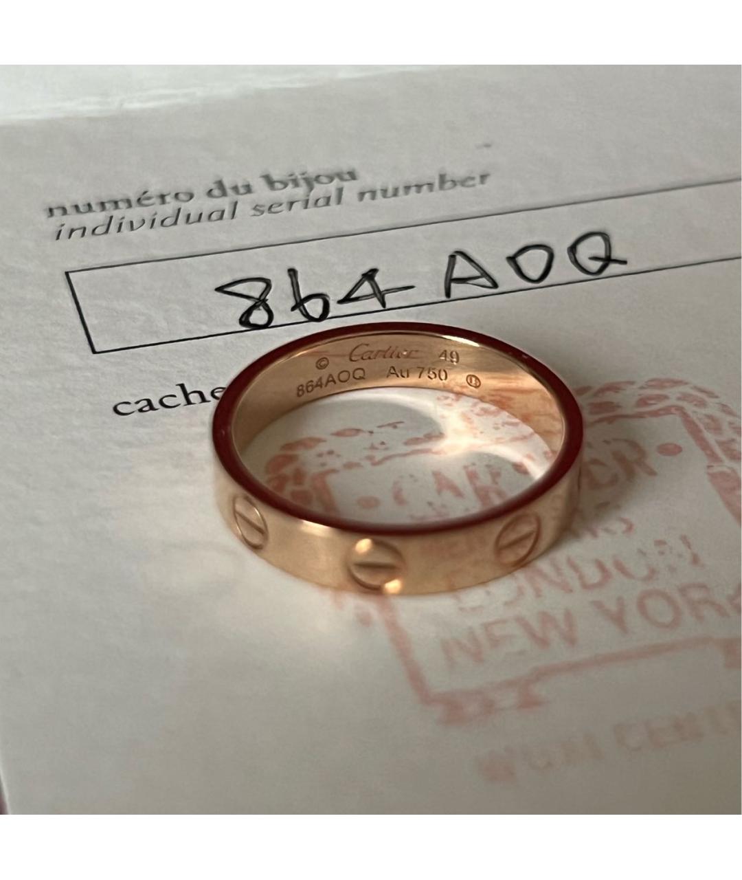 CARTIER Золотое кольцо из розового золота, фото 5