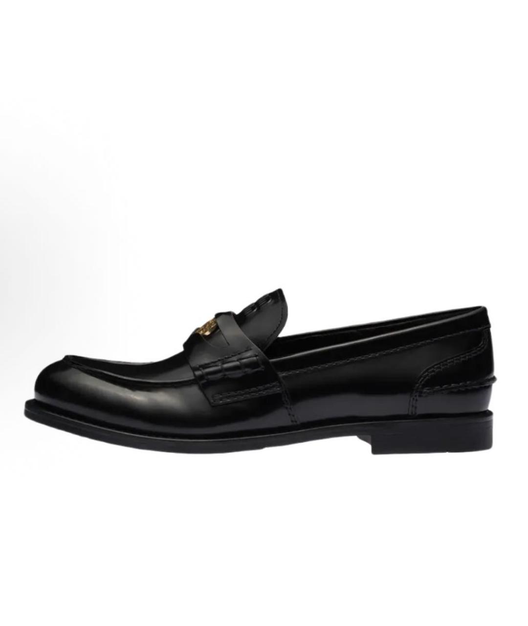 MIU MIU Черные кожаные лоферы, фото 2