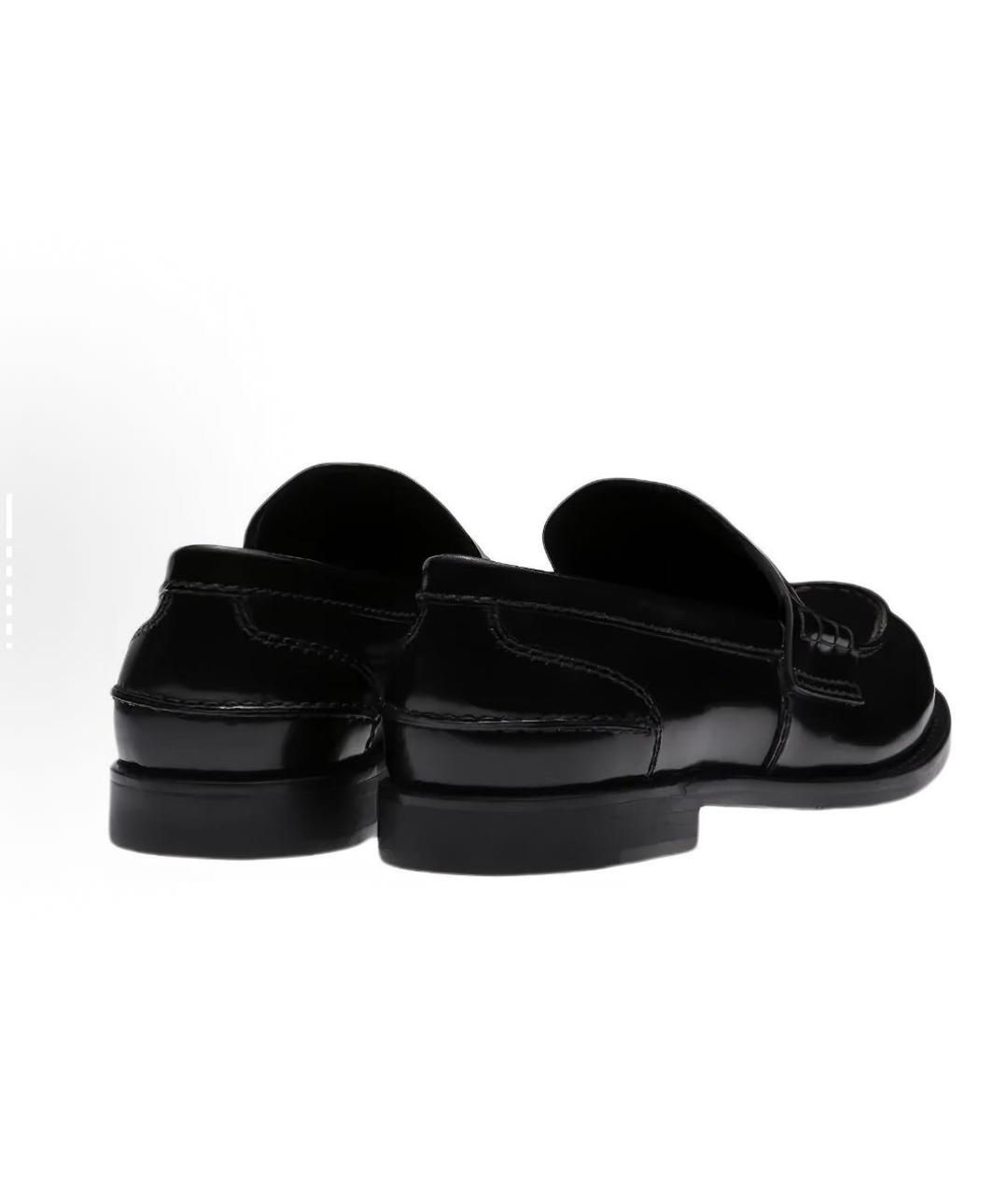 MIU MIU Черные кожаные лоферы, фото 4